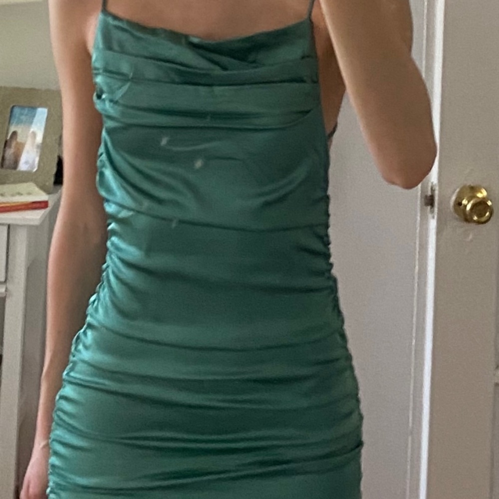 Sundays SoHo Green Ruched Bodycon XS